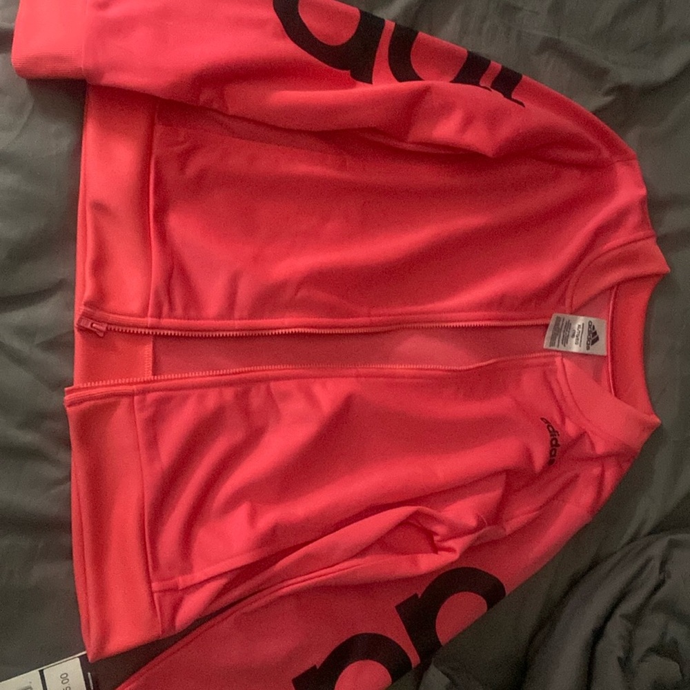 adidas neon pink sweater - Picture 1 of 1